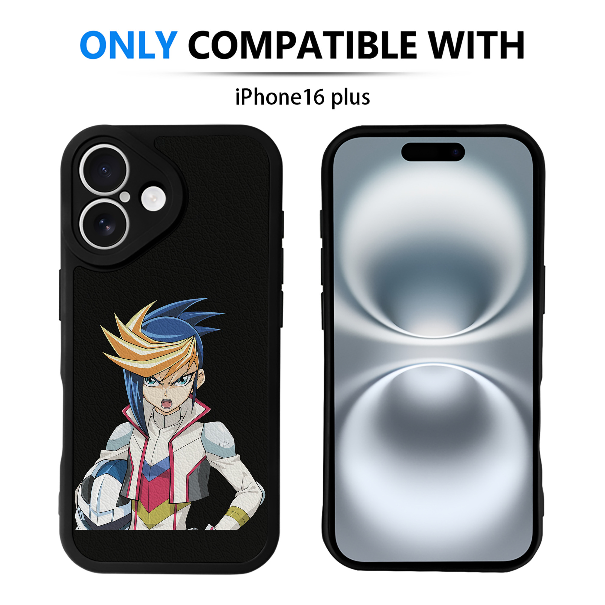 遊☆戯☆王 Yu-Gi-Oh! 【iPhone 16シリーズ対応】シリコンスマホケース（レザー調） 材質：シリコン